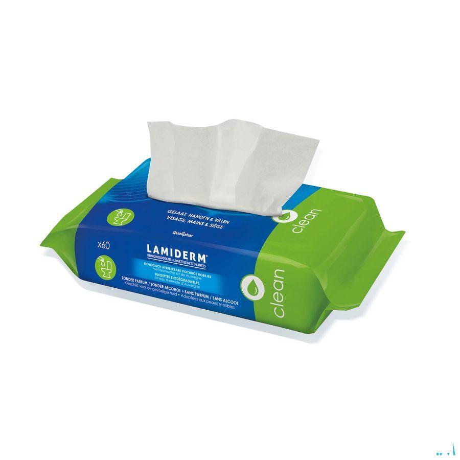 Lamiderm Biologisch Afbreekb.vochtige Doekjes 60