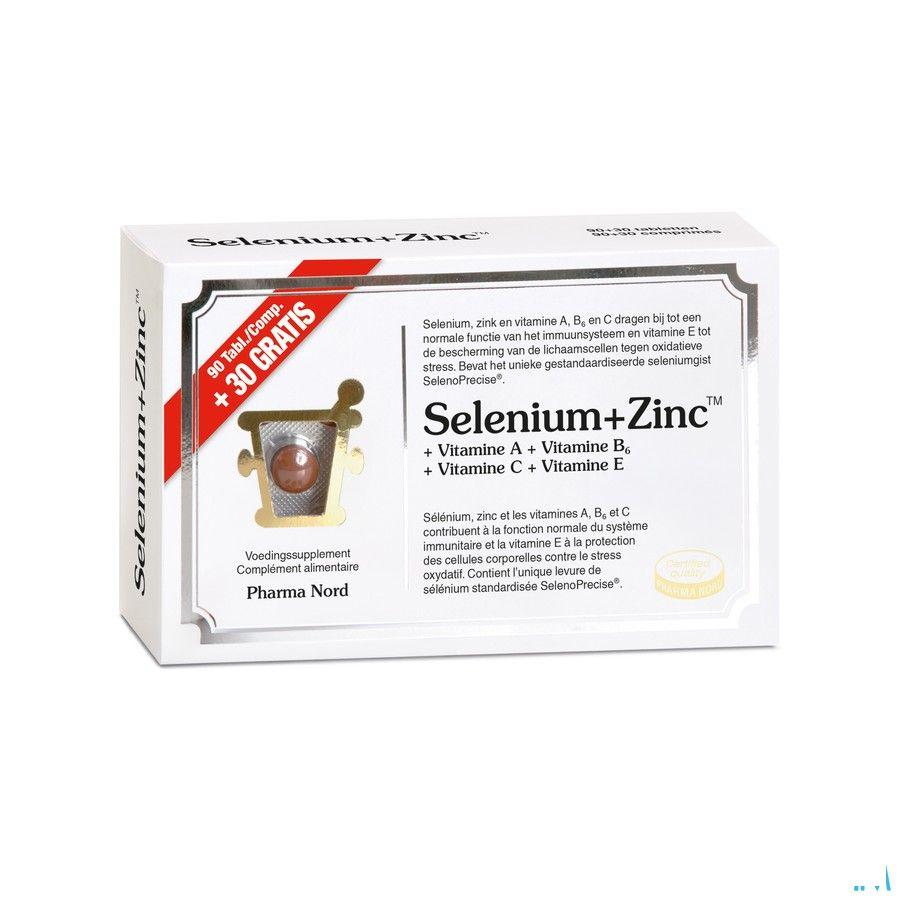 Selenium + zinc Comprimes 120 (90 + 30)  -  Pharma Nord