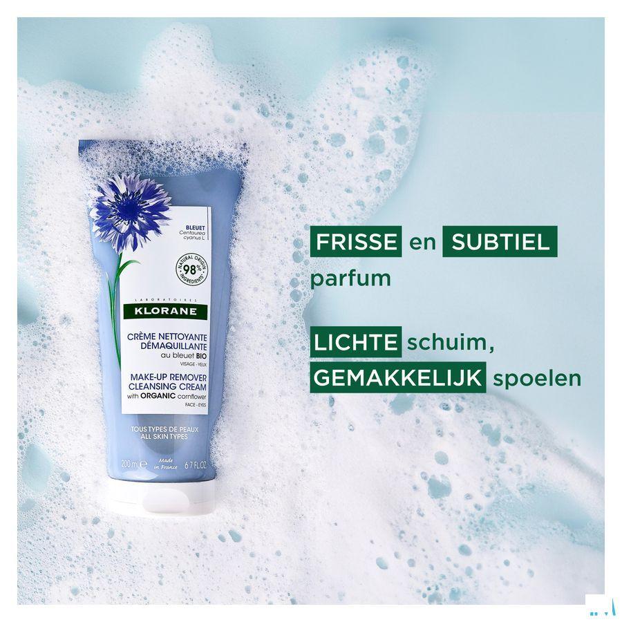 Klorane Visage Creme Nett Demaq Bleuet Bio 200 ml