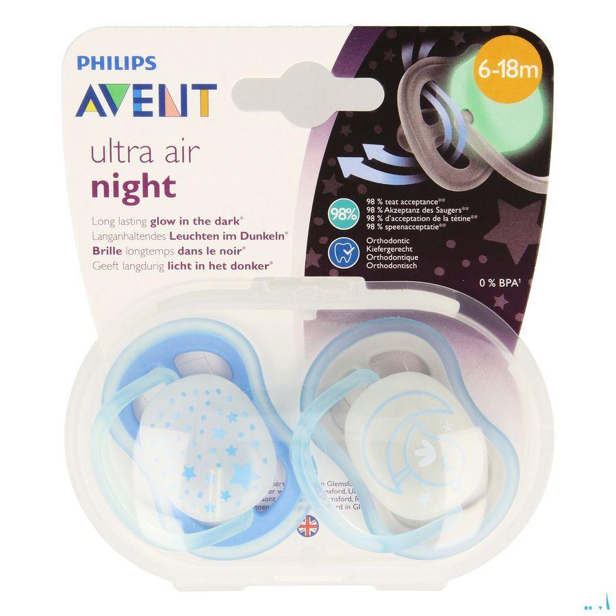 Philips Avent Sucette +6M Air Night Boy