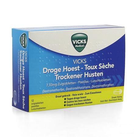 Vicks Vapotabs Antitussif Comprimes Sucer 12