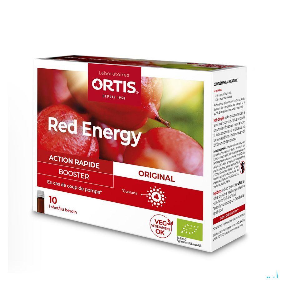 Ortis Red Energy Bio Alc 10x15 ml  -  Ortis