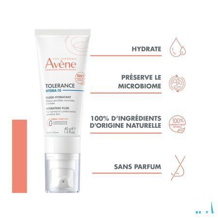 Avene Tolerance Hydra 10 Hydrataterend Fluide 40 ml  -  Avene