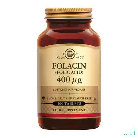 Solgar Folacin (Foliumzuur) Comp 100X400Mcg  -  Solgar Vitamins
