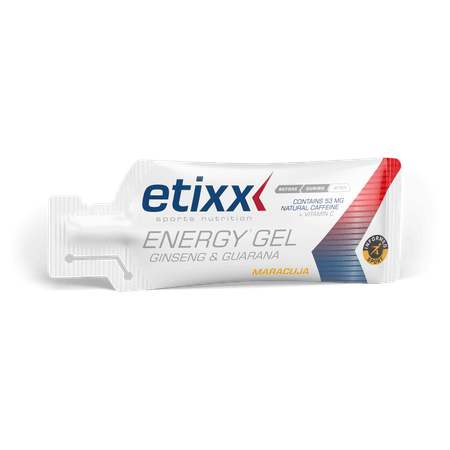 Etixx Ginseng & guarana Energy Gel Passion Fruit 12x50 gr