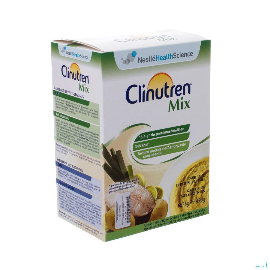 Clinutren Mix Kabeljauw-Groenten  Zakje 6X75G