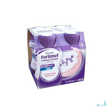 Fortimel Compact Protein 2.4Kcal Aardbei 4X125ml