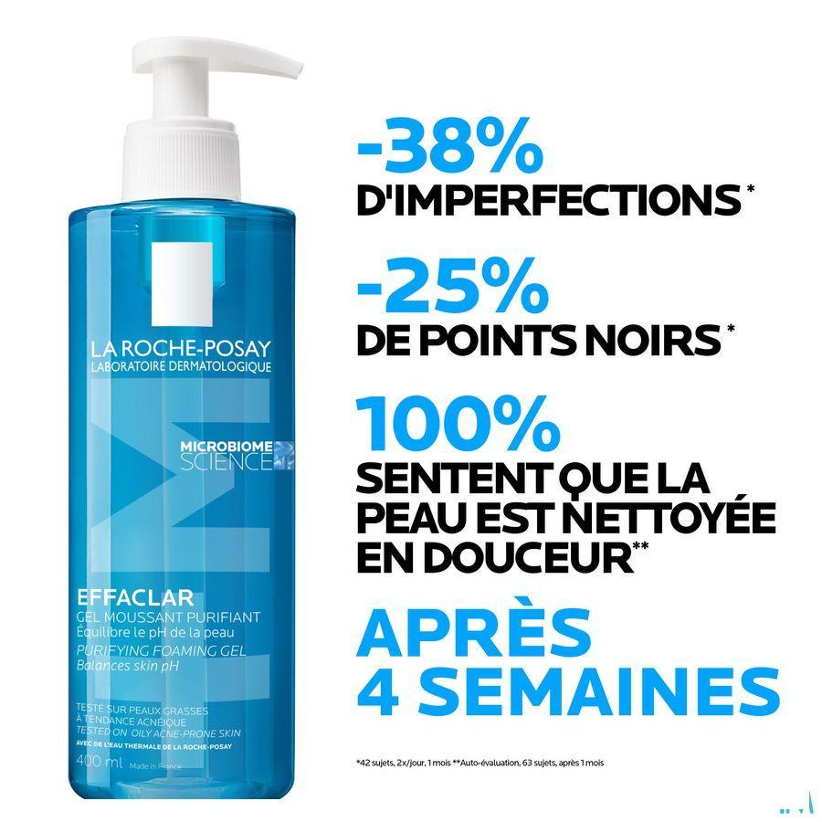 Effaclar Gel Moussant Purifiant 400 ml  -  La Roche-Posay