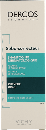 Vichy Dercos Sebo Correct. Chev Gras Shampooing 200 ml  -  Vichy