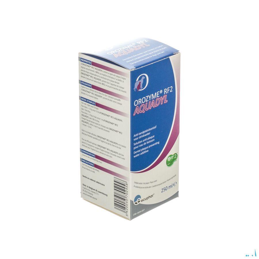 Orozyme Rf2 Aquadyl Anti plaque Chien-chat 250 ml  -  Ecuphar