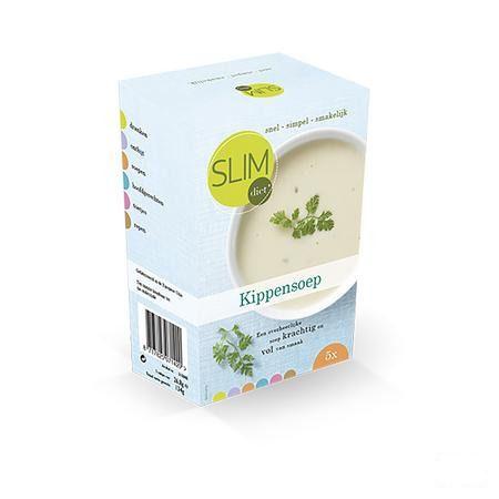 Slimdiet Kippensoep Zakje 5x25 gr  -  Slimdiet Bv