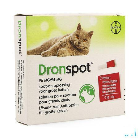 Dronspot 96 mg/24 mg Spot-On Kat Groot >5-8Kg Pip 2