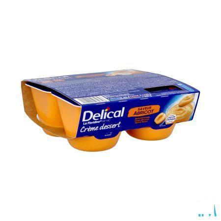 Delical Creme Dessert La Floridine Abrikoos 4X125 g  -  Bs Nutrition