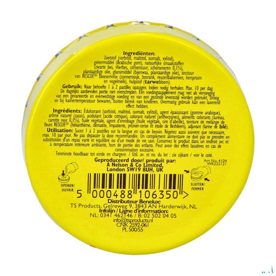 Bach Rescue Pastilles Cassis Sans Sucre 50 gr