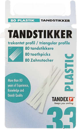 Tandex Toothpicks Plastic 80  -  Deprophar