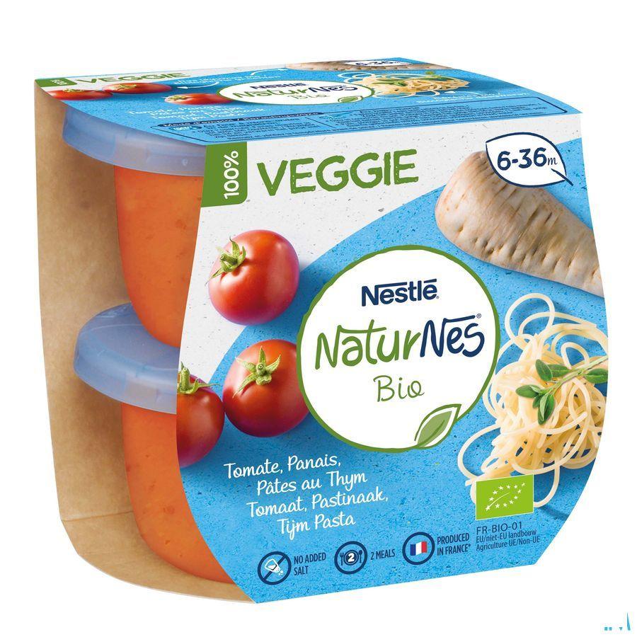 Naturnes Veggie Tomaat Pastinaak Tijm Pasta 2X190G  -  Nestle