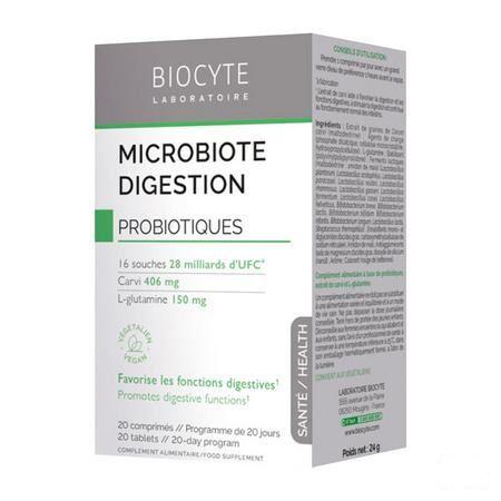 Biocyte Microbiote Spijsvertering Tabletten 20  -  Biocyte