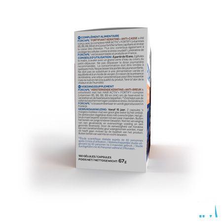 Forcapil Keratine+ Lot Caps 180  -  Arkopharma