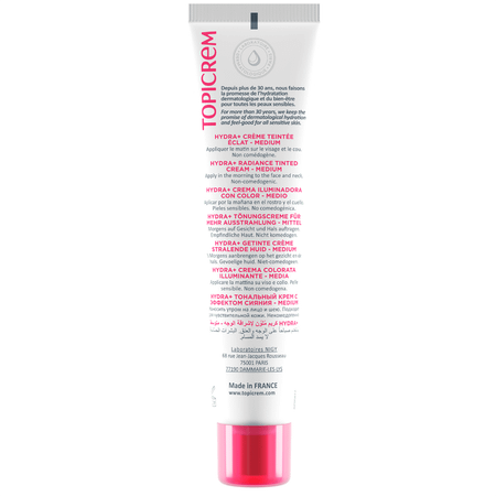 Topicrem Hydra+ Getinte Cr Eclat Medium 40 ml