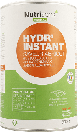 Hydr'instant Abrikoos 600 gr  -  Nutrisens Medical