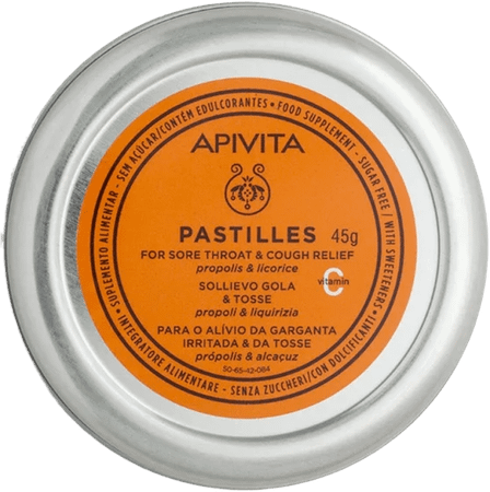 Apivita Pastilles Keelpijn & hoest Propolis Drop 45 gr