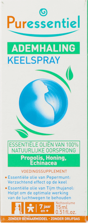 Puressentiel Ademhaling Keelspray 15 ml  -  Puressentiel