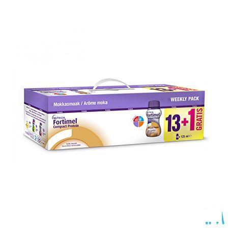Fortimel Compact Protein Week Pack Moka 14x125 ml  -  Nutricia