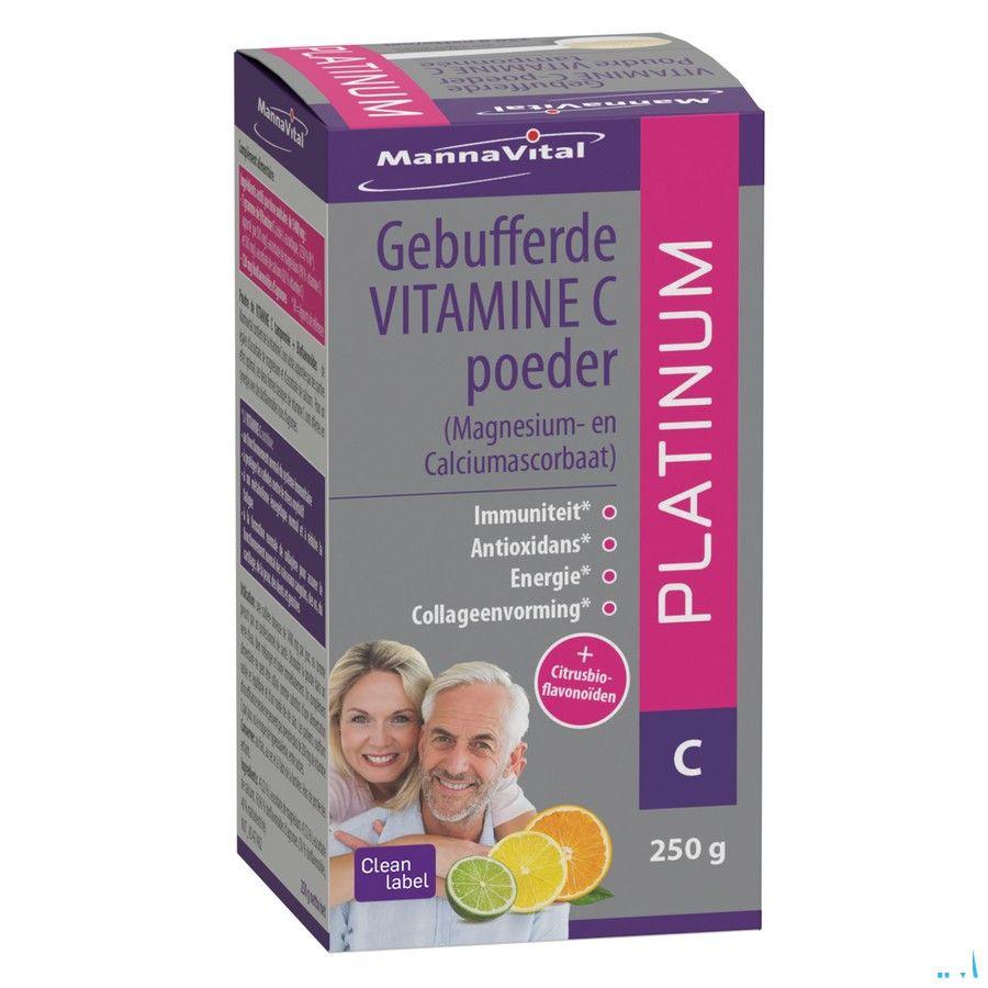 Mannavital Gebufferde Vitamine C Poeder 250G