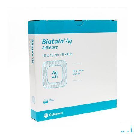 Biatain Ag Schuimverband Adhesive 15,0x15,0cm 5 33464  -  Coloplast