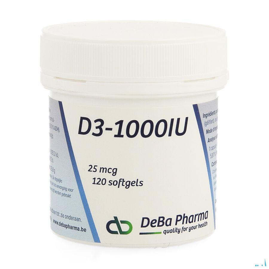 D3 1000iu Softgels 120  -  Deba Pharma