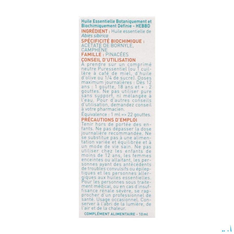 Puressentiel Eo Siberische Spar Bio Essentiele Olie 10 ml  -  Puressentiel