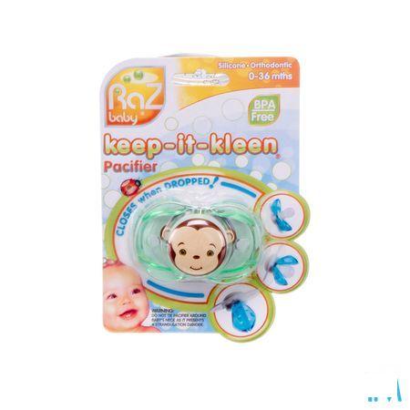 Raz Baby Keep It Clean Sucette Monkey  -  Solidpharma