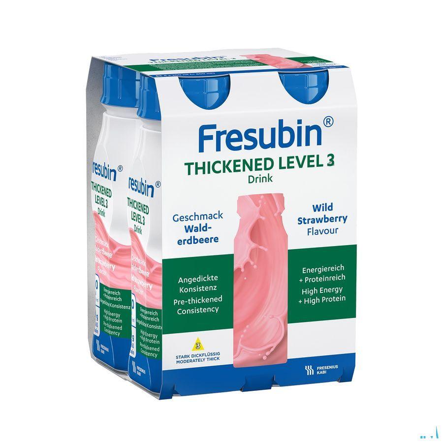Fresubin Thickened Level 3 Drink Fraise 4X200 ml