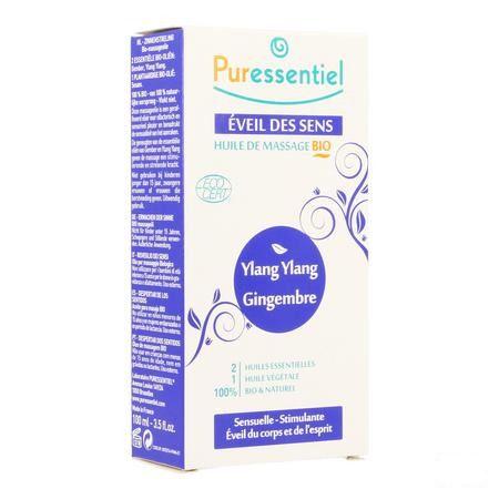 Puressentiel Mass.olie Ylang Ylang-gember Bio100 ml  -  Puressentiel