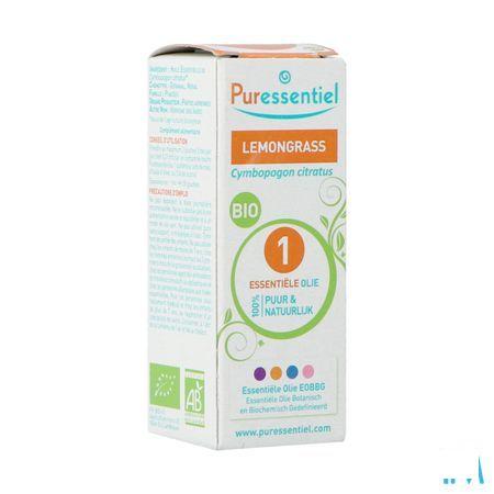 Puressentiel Eo Lemongrass Bio Essentiele Olie 10 ml  -  Puressentiel