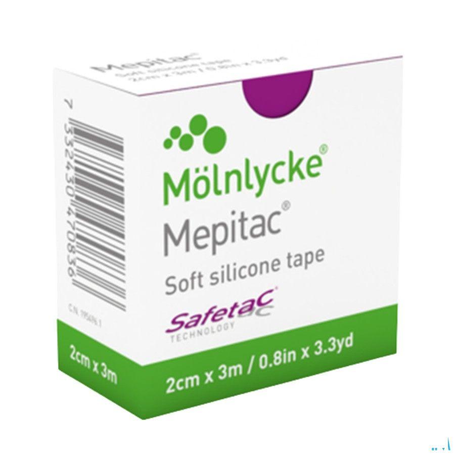 Mepitac Bande Fixation Adhesive Sil 2cmx3,0m 1 298300  -  Molnlycke Healthcare