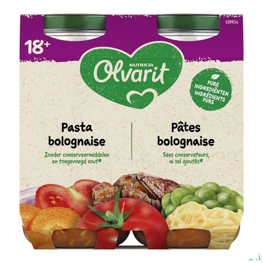 Olvarit Pasta Bolognaise 2x250 gr 18m00  -  Nutricia