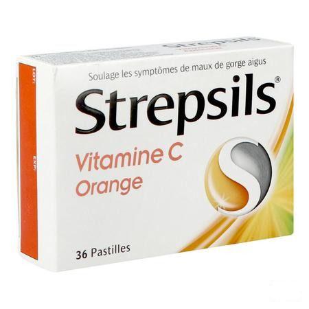 Strepsils Vitamine C Sinaasappel Past 36