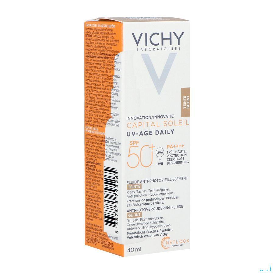 Vichy Cap Sol Uv-Age Tintee Light Ip50 + 40 ml  -  Vichy