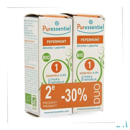 Puressentiel He Menthe Poivree Bio Huile Essentielle 2x10 ml  -  Puressentiel