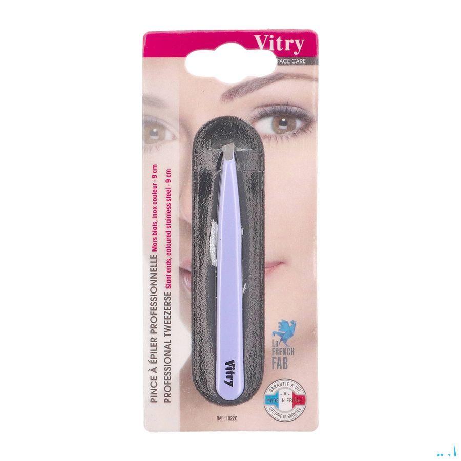 Vitry Classic Epileerpincet Prof Schuin Blauw  -  Vitry