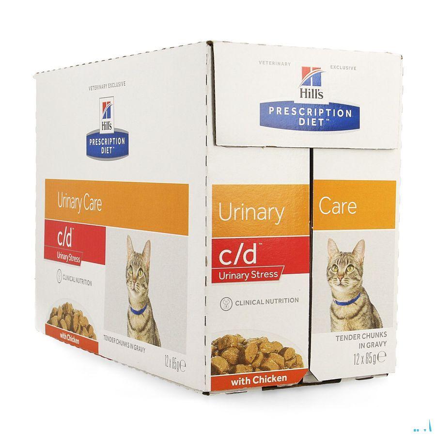Prescription Diet Feline C/d Stress Chicken 12x85 gr 