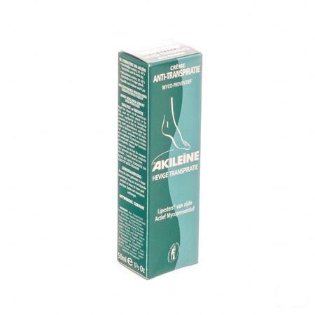 Akileine Groen Voetcreme Anti transp.tube 50 ml 103020  -  Asepta