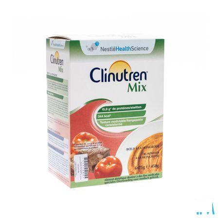 Clinutren Mix Runds Hongaars Zakje 6x75 gr  -  Nestle