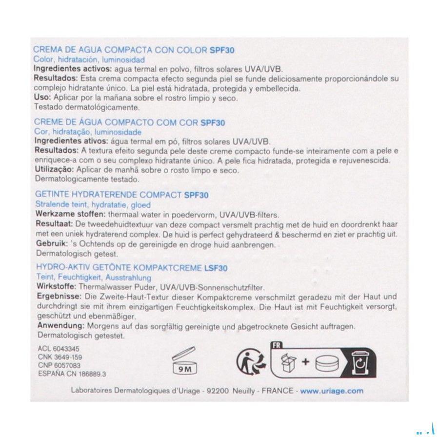 Uriage Eau Thermale Creme Eau Comprimespdr Teint Ip30 10 gr