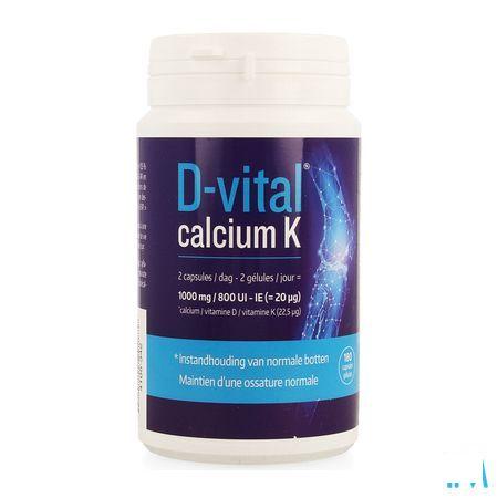 D Vital Calcium K Caps 180  -  Will Pharma