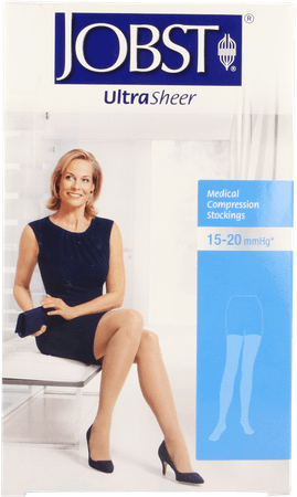 Jobst Ultrasheer Comf.C1 Bas Cuisse Anthracite L