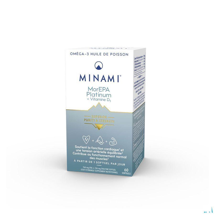Minami Morepa Platinum + vit D3 1000 Iu Capsule 60  -  Nestle