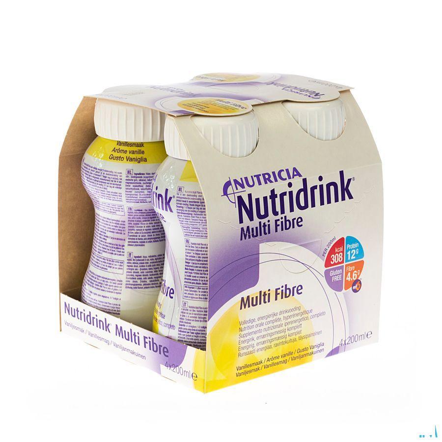 Nutridrink Multifibre Vanille 4x200 ml 3211075  -  Nutricia
