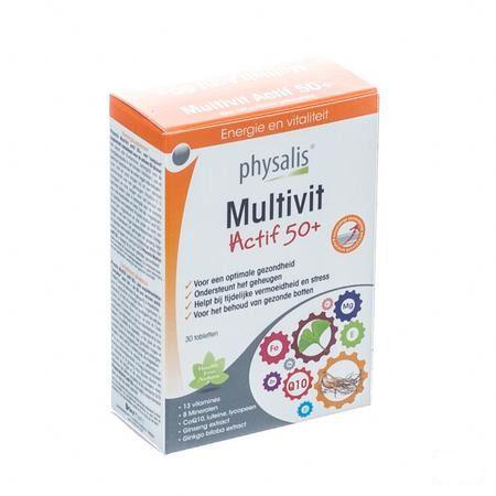 Physalis Multivit Actif 50 + Tabletten 30 P10322  -  Keypharm